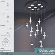 Free Download Ceiling Light 3D Model 0135