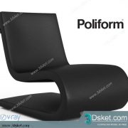 3D Model Arm Chair Free Download 249