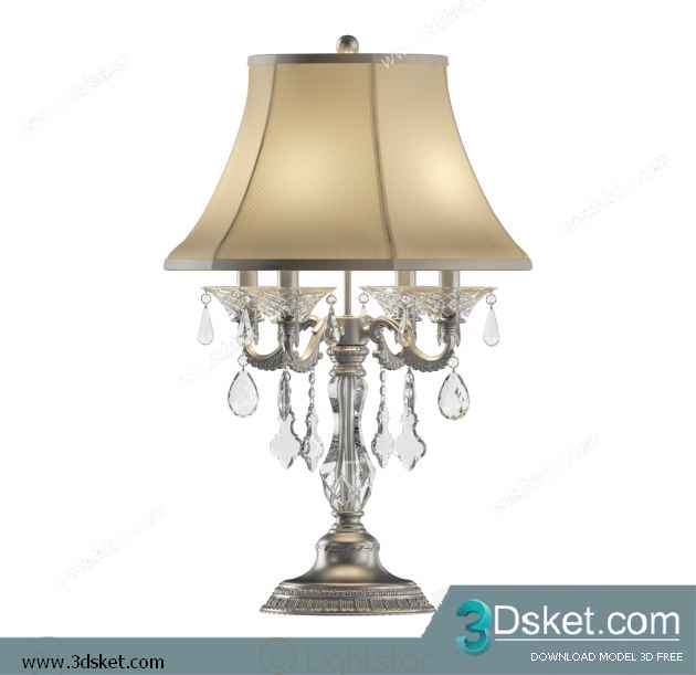 Free Download Table Lamp 3D Model 089