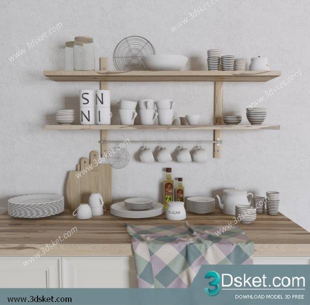 Free Download 3D Models Tableware Kitchen 0122