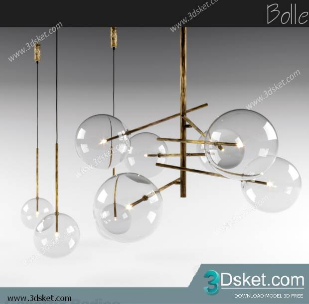 Free Download Ceiling Light 3D Model 0137