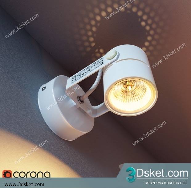 Free Download Spot Light 3D Model 010