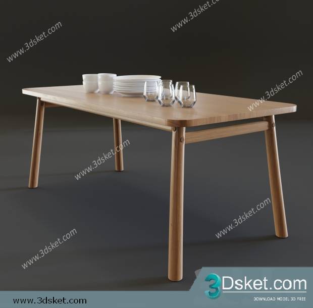 3D Model Table Free Download 0117