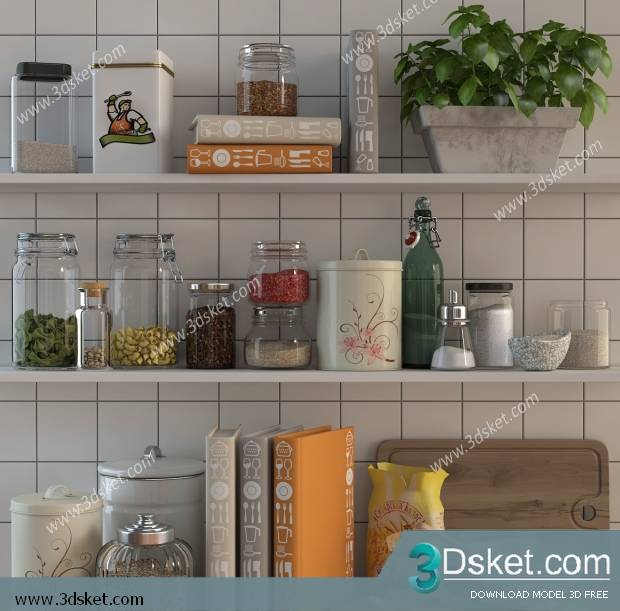 Free Download 3D Models Tableware Kitchen 0124