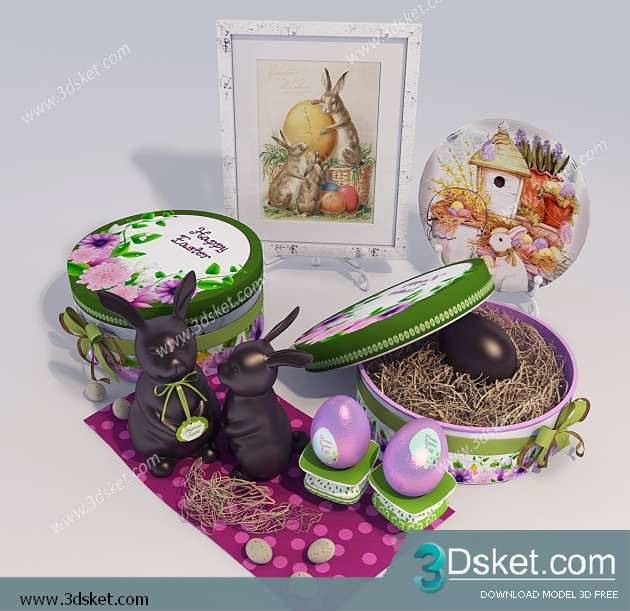 Free Download Decorative set 3D Model 0184