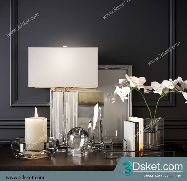 Free Download Decorative set 3D Model 0185