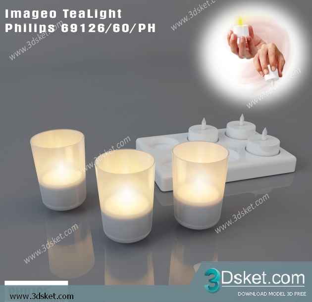 Free Download Table Lamp 3D Model 090