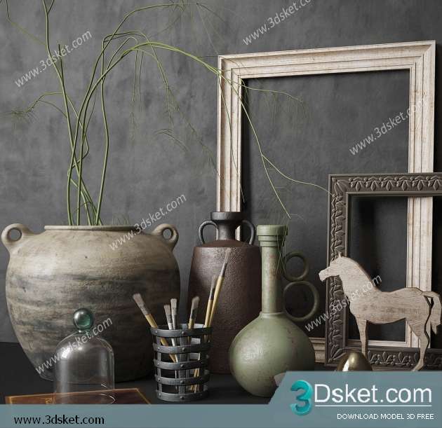 Free Download Decorative set 3D Model 0187