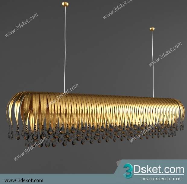 Free Download Ceiling Light 3D Model 0140