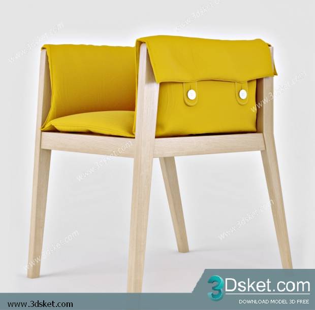 3D Model Arm Chair Free Download 260