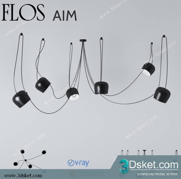 Free Download Ceiling Light 3D Model 0142