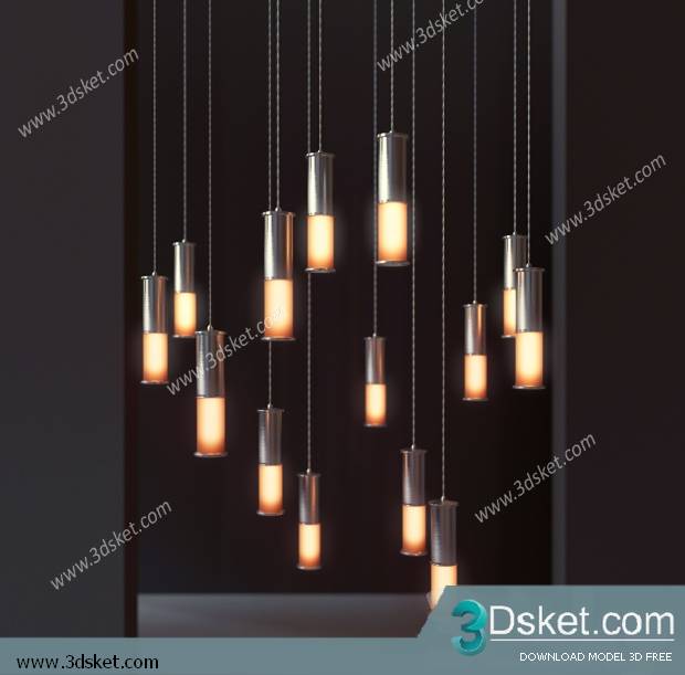Free Download Ceiling Light 3D Model 0143