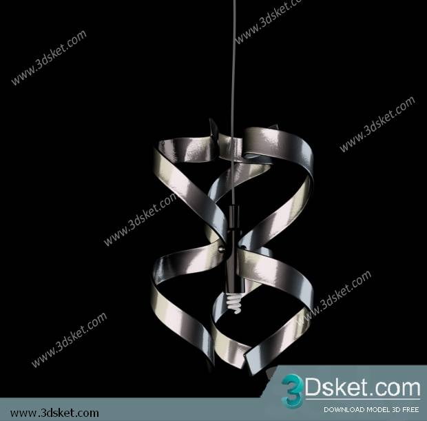 Free Download Ceiling Light 3D Model 0144
