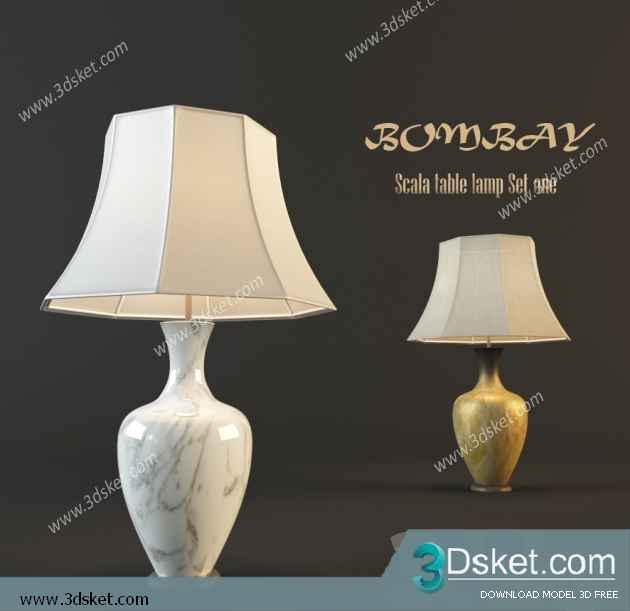 Free Download Table Lamp 3D Model 0185