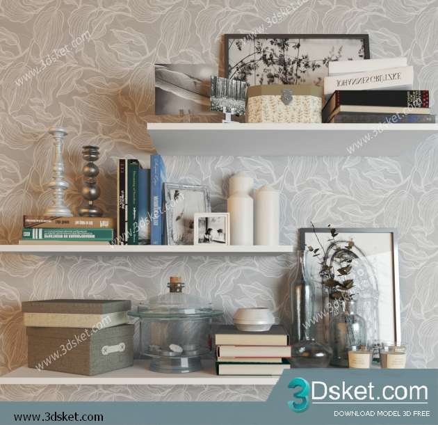 Free Download Decorative set 3D Model 0189