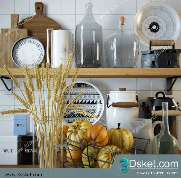 Free Download 3D Models Tableware Kitchen 0126