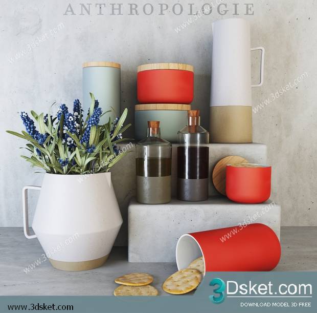 Free Download 3D Models Tableware Kitchen 0127