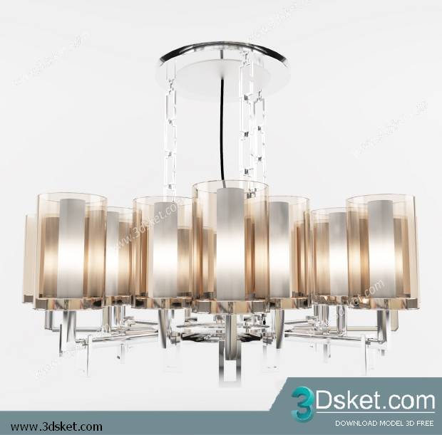 Free Download Ceiling Light 3D Model 0146