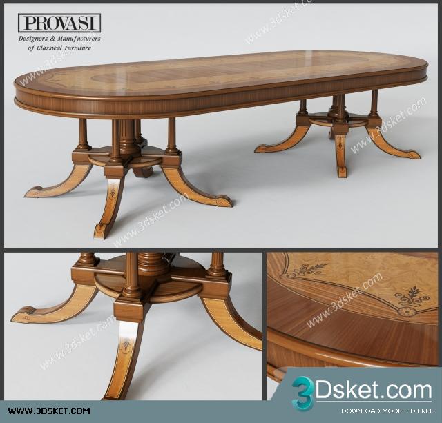 3D Model Table Chair Free Download 039