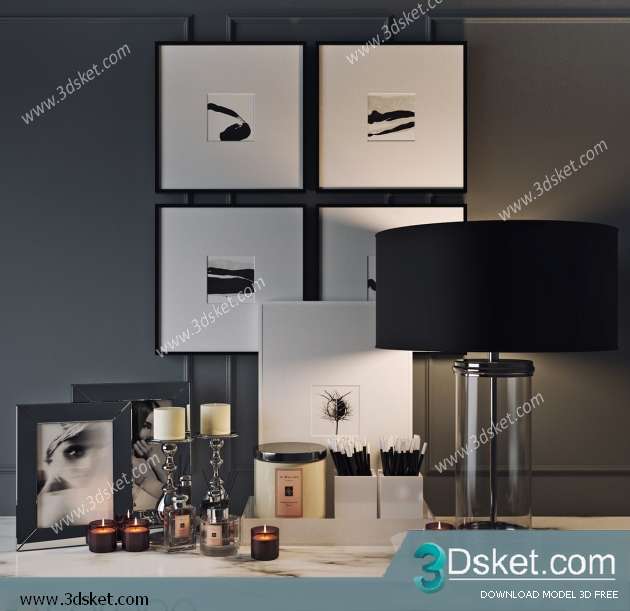 Free Download Decorative set 3D Model 0195