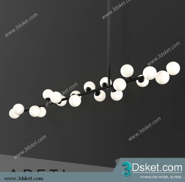 Free Download Ceiling Light 3D Model 0150