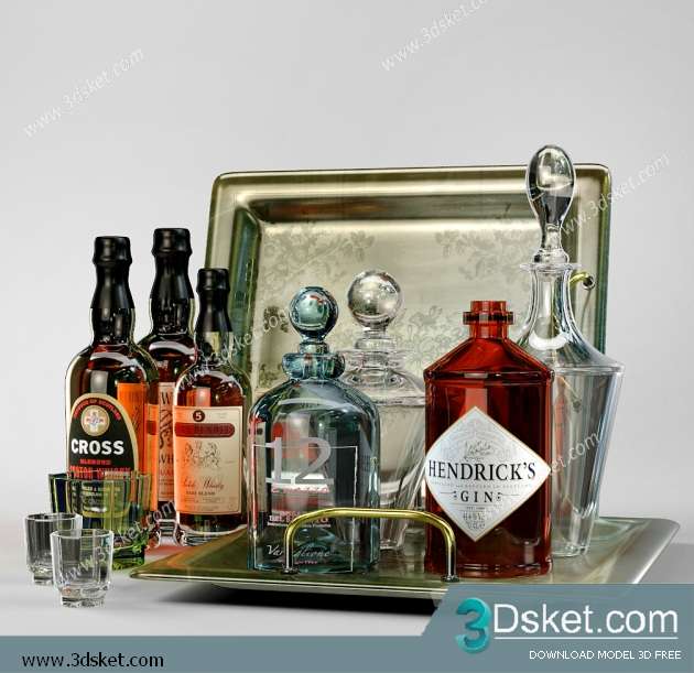 Free Download Decorative set 3D Model 0196