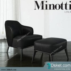 3D Model Arm Chair Free Download 264