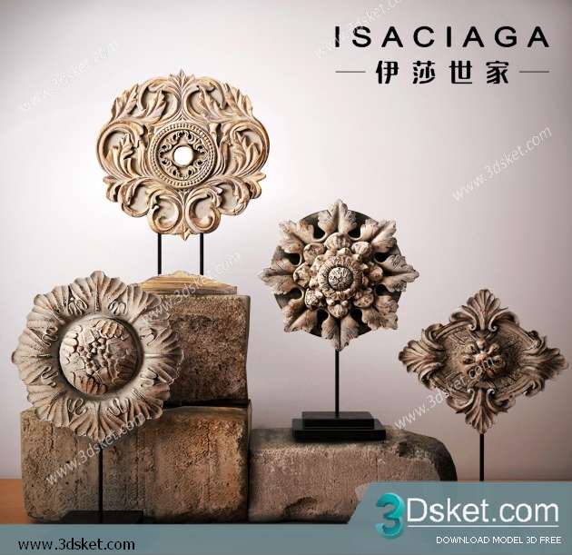 Free Download Decorative set 3D Model 0197
