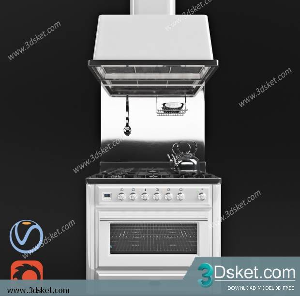 Free Download Kitchen Appliance 3D Model 0127