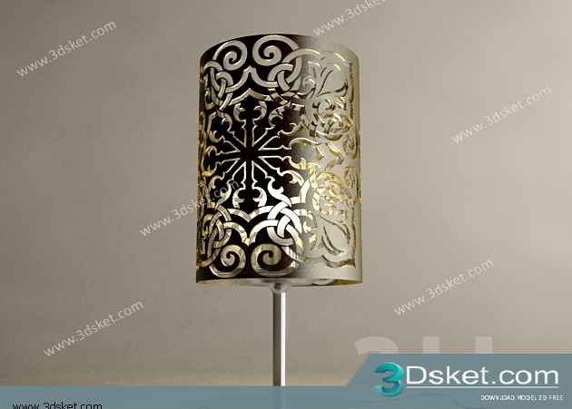 Free Download Table Lamp 3D Model 057