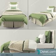 3D Model Bed Free Download Giường 155