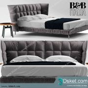 3D Model Bed Free Download Giường 156