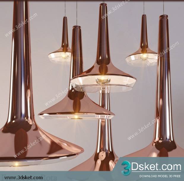 Free Download Ceiling Light 3D Model 0154