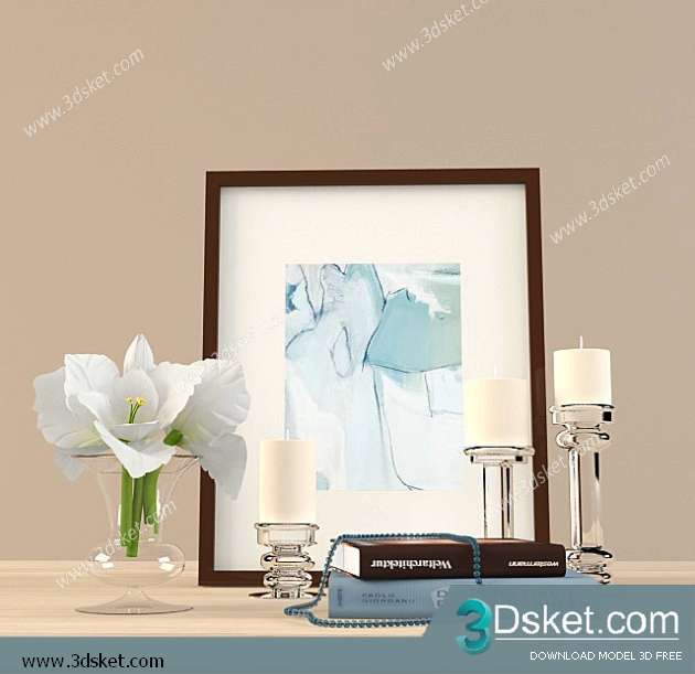 Free Download Decorative set 3D Model 0201