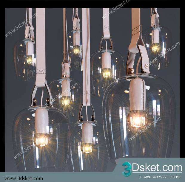 Free Download Ceiling Light 3D Model 0155