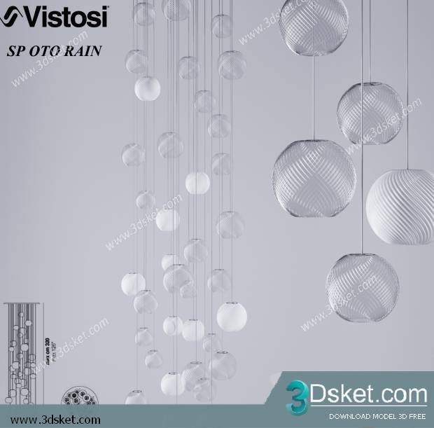 Free Download Ceiling Light 3D Model 0156