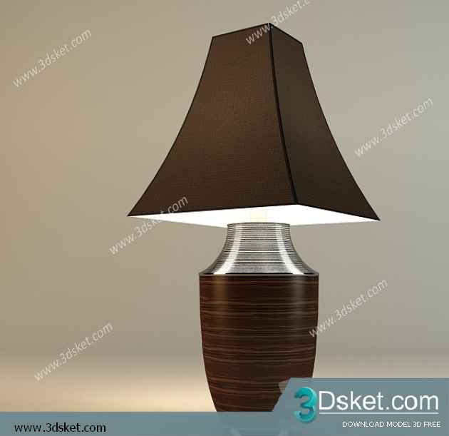 Free Download Table Lamp 3D Model 095 Download 3D Model Free