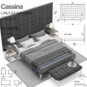 3D Model Bed Free Download Giường 159