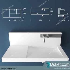 Free Download Wash Basin 3D Model 083
