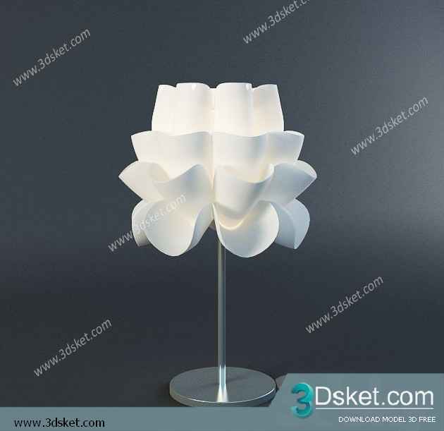 Free Download Table Lamp 3D Model 0187