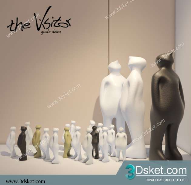 Free Download Decorative set 3D Model 0204