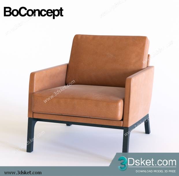 3D Model Arm Chair Free Download 277