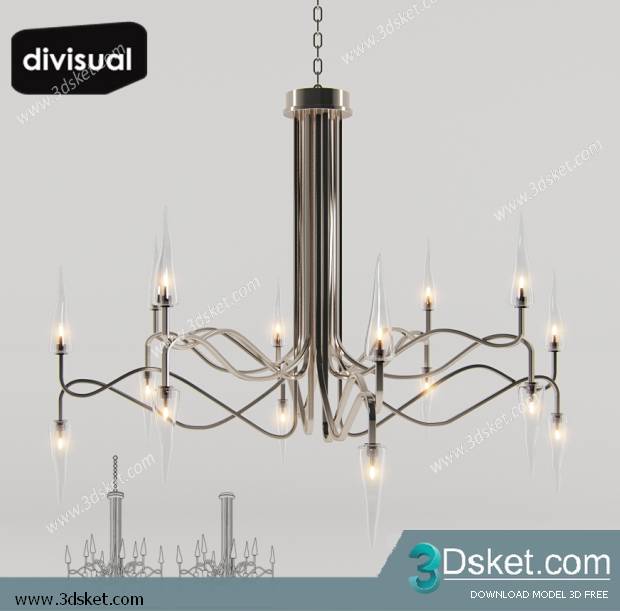 Free Download Ceiling Light 3D Model 0161