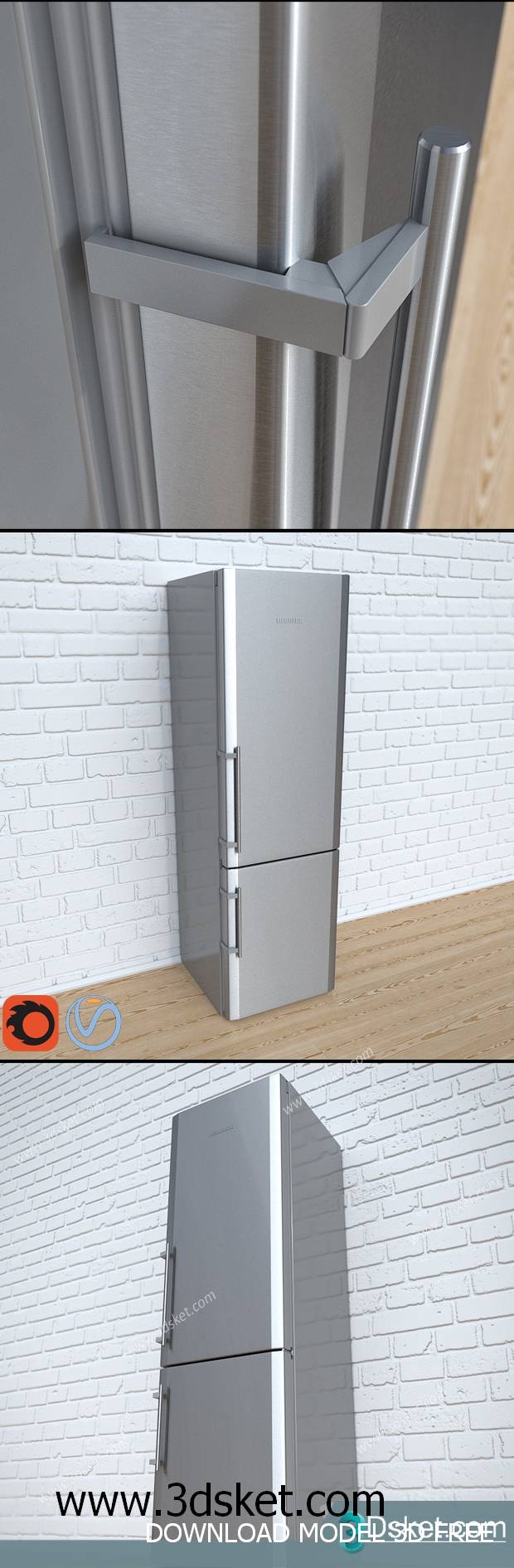 Free Download Kitchen Appliance 3D Model 015