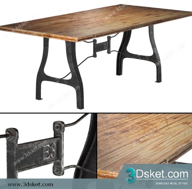 3D Model Table Free Download 0125