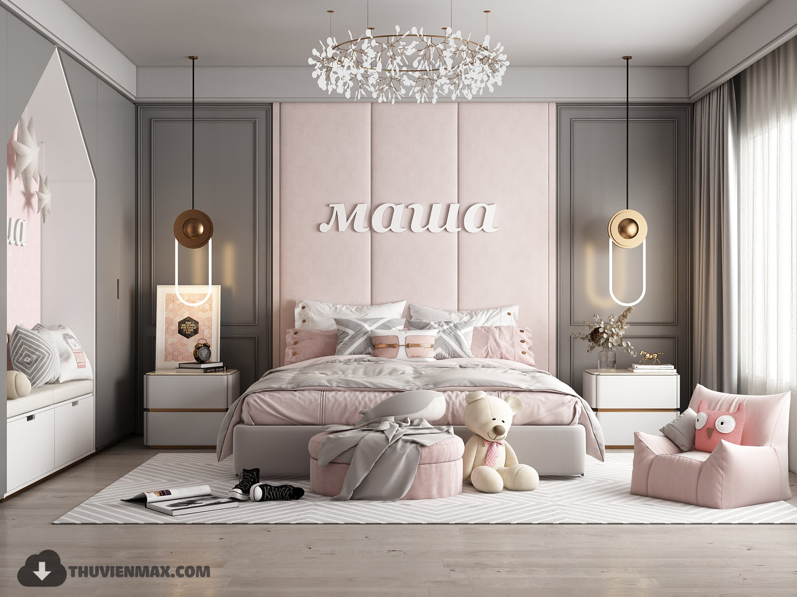 3D Interior Scene Model Children Room 014 Scene 3dsmax