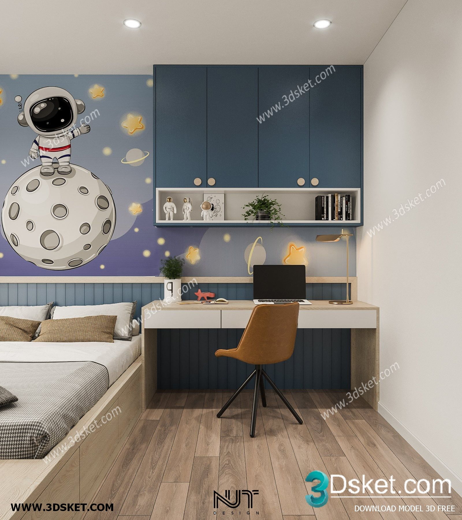 3D Interior Scene Model Children Room 041 Scene 3dsmax