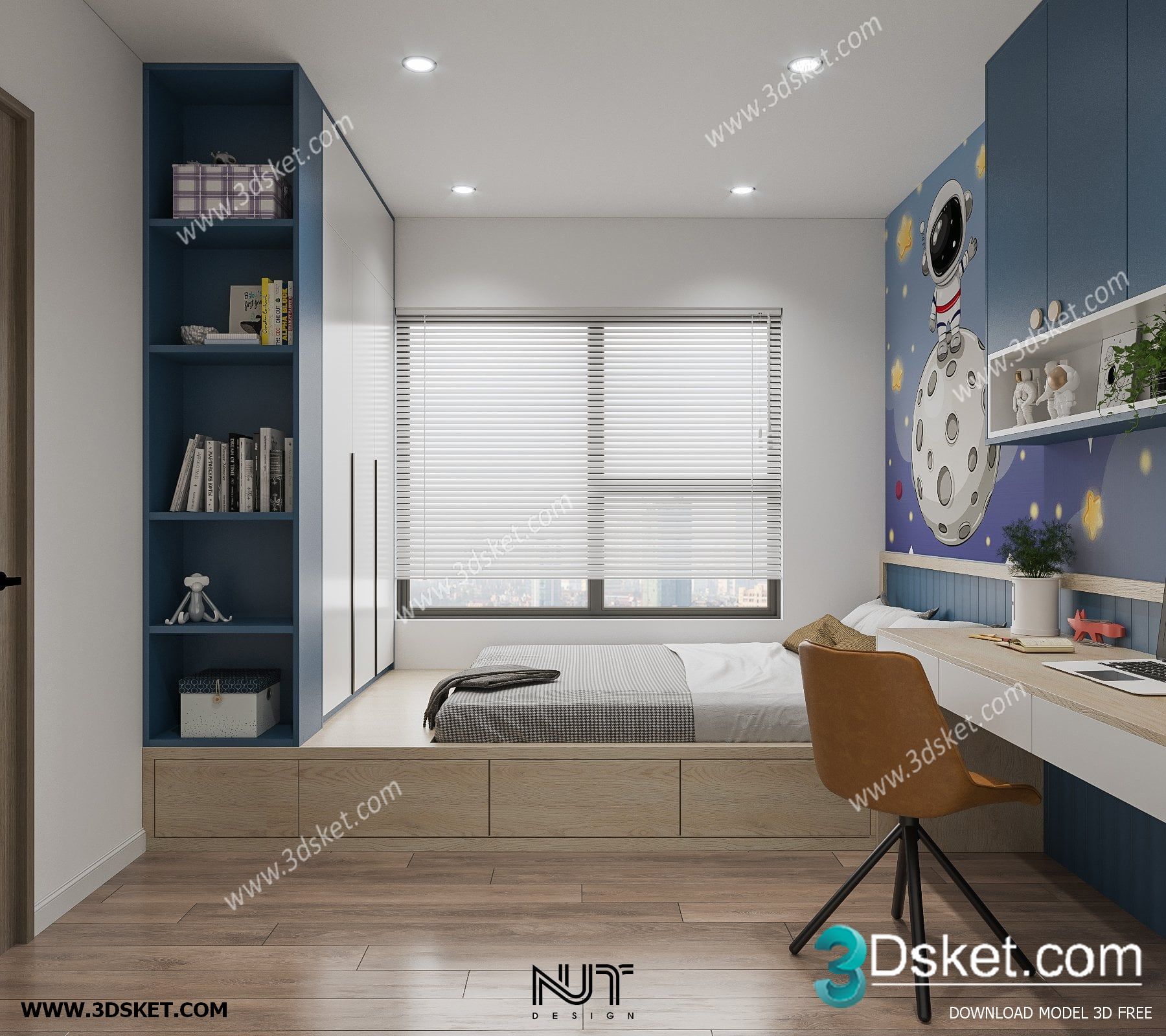 3D Interior Scene Model Children Room 041 Scene 3dsmax