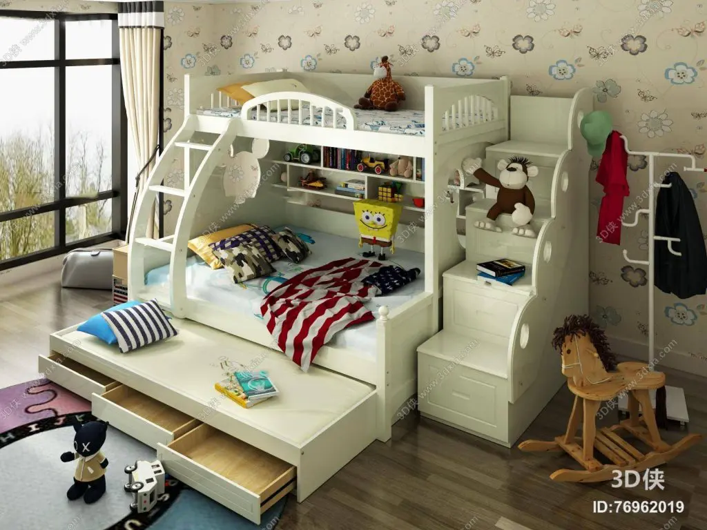 3D Interior Scene Model Children Room 0167 Scene 3dsmax