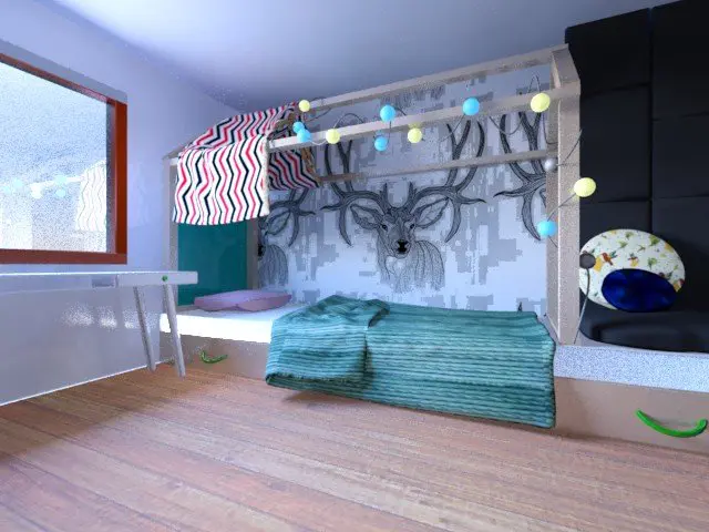 3D Interior Scene Model Children Room 0171 Scene 3dsmax